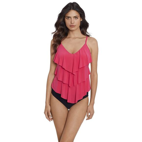 Magicsuit Other - MagicSuit Women's Swimwear Solid Rita Soft Swim Top Separate Rose Size 10 11128